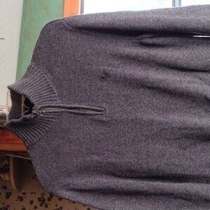 American Eagle Outfitters Charcoal Zip-Up Sweater